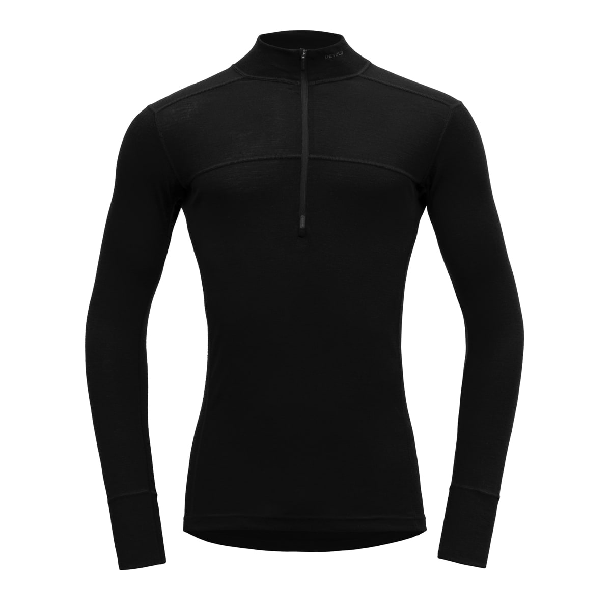 Devold Lauparen Merino 190 Zip Neck Man Black