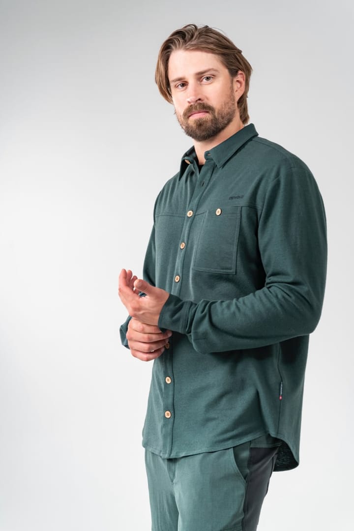 Devold Men's Keipen Merino Button Shirt Woods Devold Devold Men's Keipen Merino Button Shirt Woods Devold