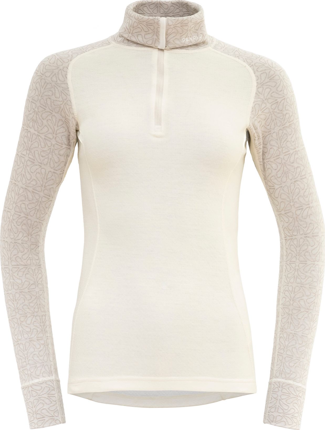 Devold Women's Duo Active Merino 205 Zip Neck Raw White