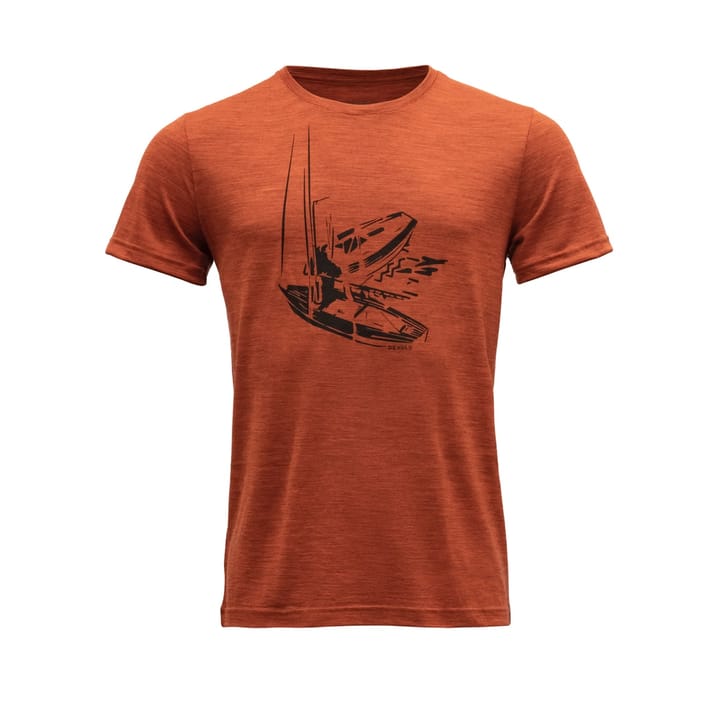 Devold Straumane Merino 150 Tee Man Brick Melange Devold Devold Straumane Merino 150 Tee Man Brick Melange Devold
