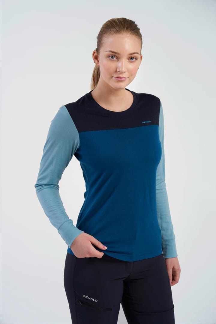 Devold Patchell Merino 200 Shirt Wmn FLOOD/INK Devold