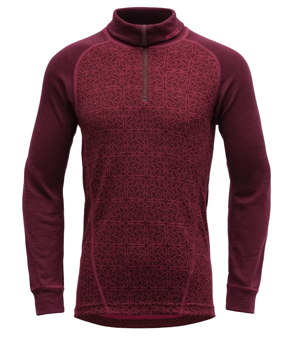 Devold Duo Active Merino Zip Neck Jr Port