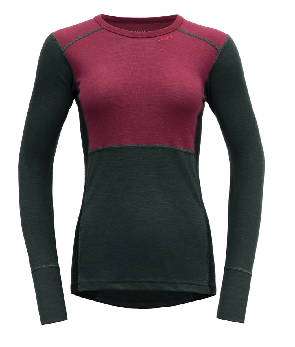 Devold Lauparen Merino 190 Shirt Wmn Beetroot/Woods/Ink