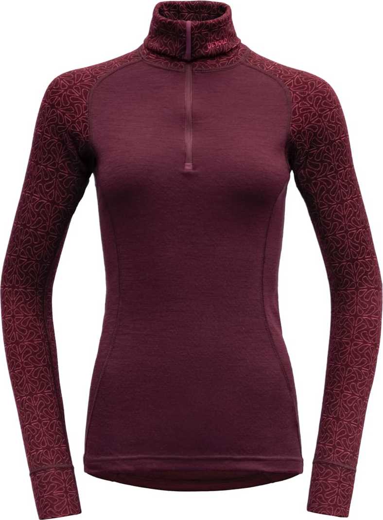 Devold Women's Duo Active Merino 210 Zip Neck Port