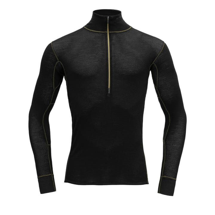 Devold Wool Mesh Man Half Zip Neck Caviar Devold