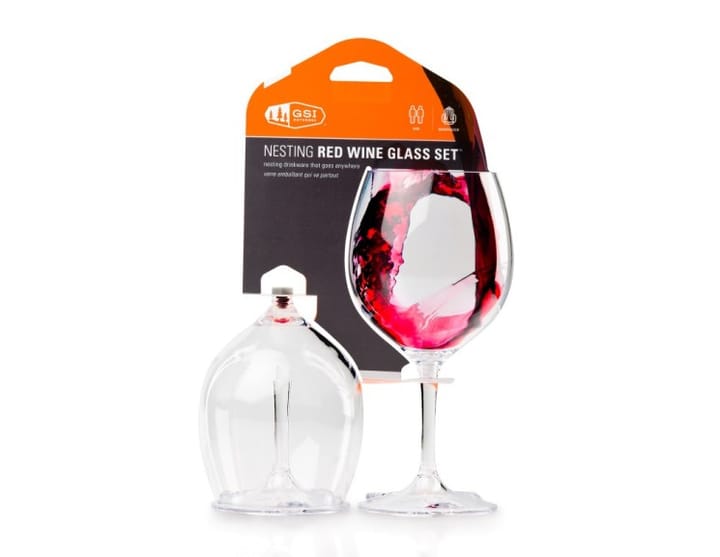 GSI Outdoors Nesting Red Wine Glass Set NoColour GSI Outdoors