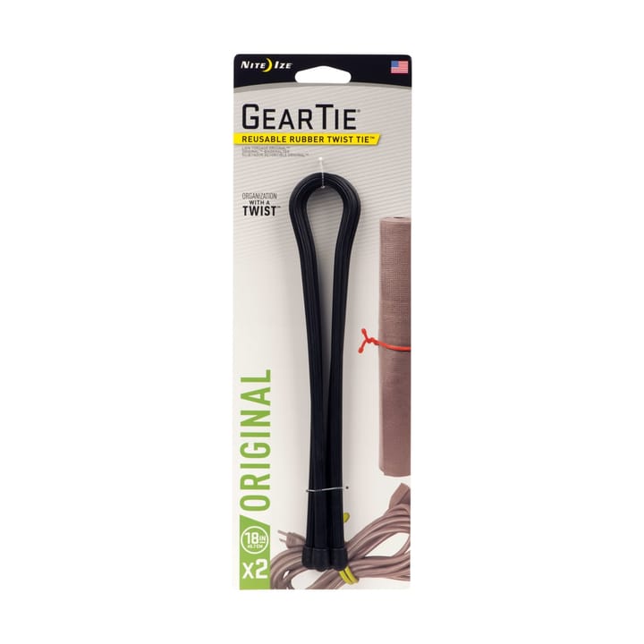 Nite Ize Gear Tie 18 Basic Black Nite Ize Nite Ize Gear Tie 18 Basic Black Nite Ize