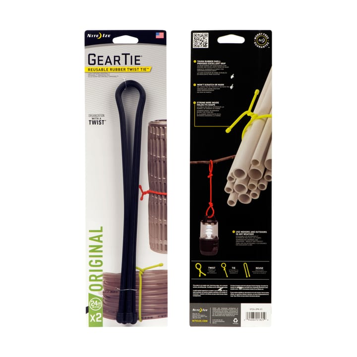 Nite Ize Gear Tie 24 Basic Black Nite Ize Nite Ize Gear Tie 24 Basic Black Nite Ize