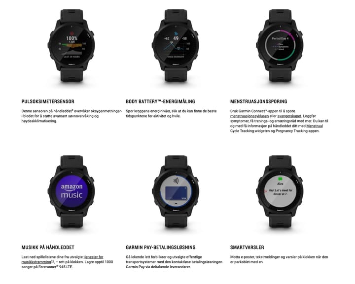 Garmin Forerunner 945 LTE Black Garmin Garmin Forerunner 945 LTE Black Garmin