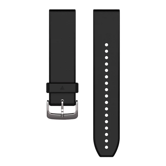 Garmin QuickFit 22-Klokkerem Silikon Sort/Sølvfarget Garmin