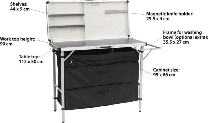Outwell Magante Kitchen Unit Midnight Black Outwell