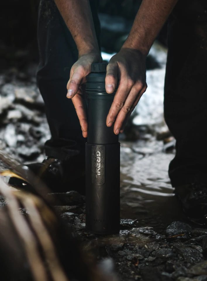 Grayl Ultrapress Purifier Bottle Covert Black Grayl Grayl Ultrapress Purifier Bottle Covert Black Grayl