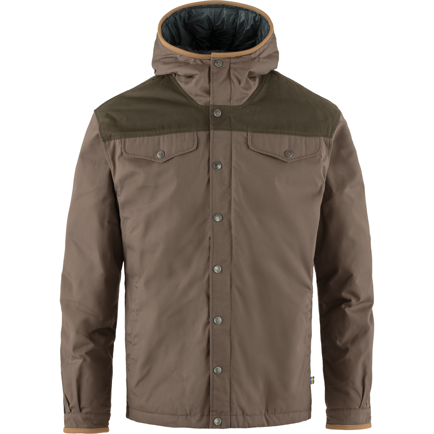 Fjällräven Men's Greenland No. 1 Down Jacket Suede Brown-Dark Olive