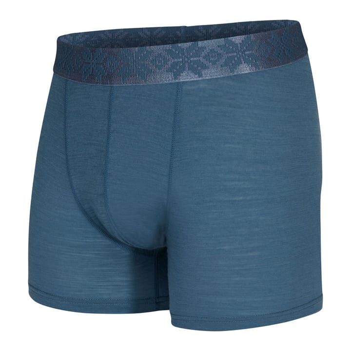 Gridarmor Men's Finse Merino Boxers Indian Teal Gridarmor
