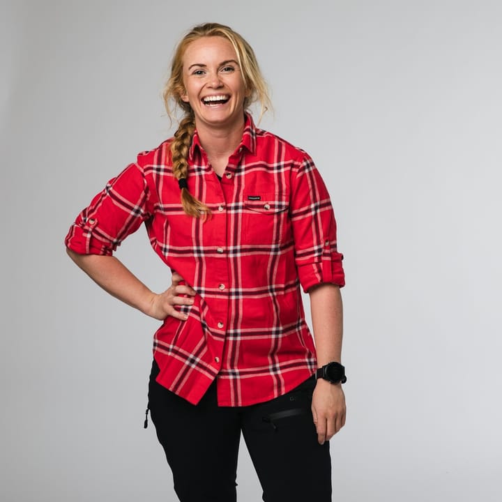 Gridarmor Grimo LS Flannel Shirt Women Ribbon Red Gridarmor Gridarmor Grimo LS Flannel Shirt Women Ribbon Red Gridarmor