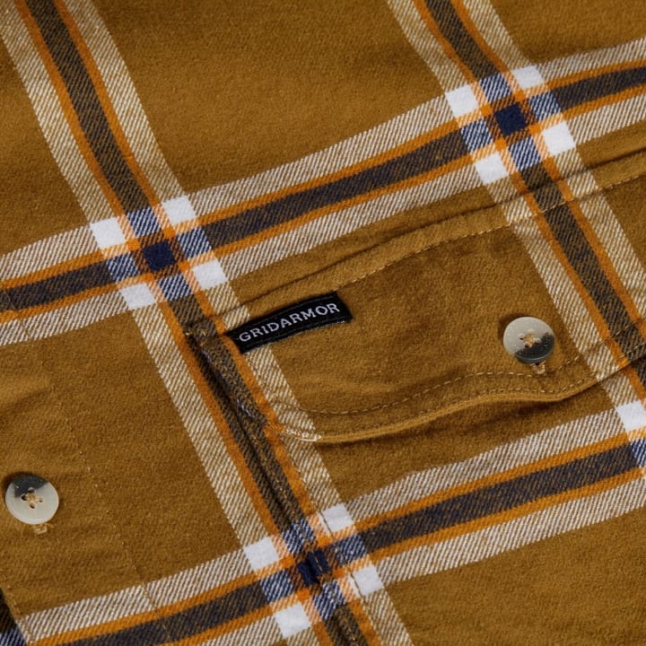 Gridarmor Men's Hauso Long Sleeve Flannel Shirt Butternut Gridarmor Gridarmor Men's Hauso Long Sleeve Flannel Shirt Butternut Gridarmor