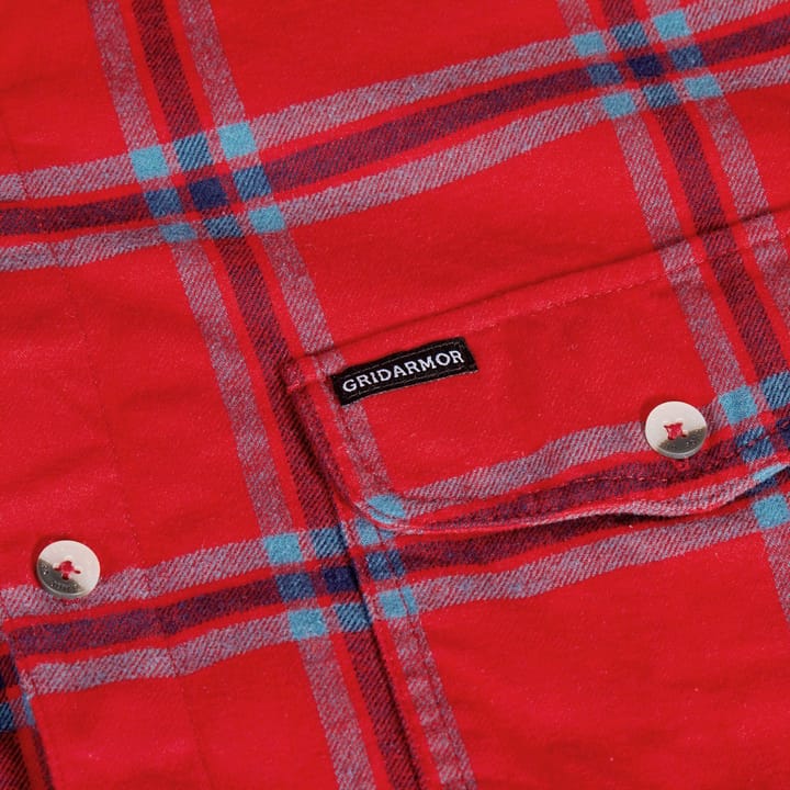 Gridarmor Hauso LS Flannel Shirt Men Ribbon Red Gridarmor Gridarmor Hauso LS Flannel Shirt Men Ribbon Red Gridarmor