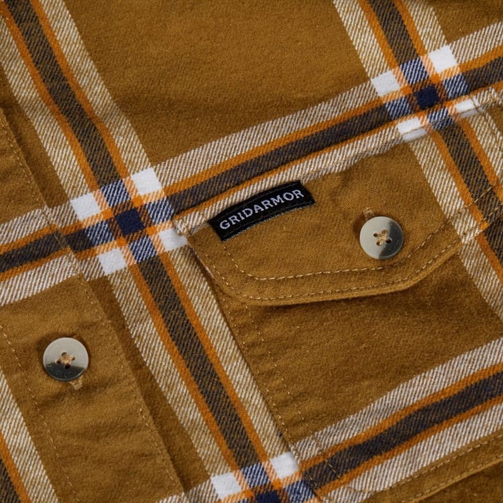Gridarmor Women's Hauso Long Sleeve Flannel Shirt Butternut Gridarmor Gridarmor Women's Hauso Long Sleeve Flannel Shirt Butternut Gridarmor