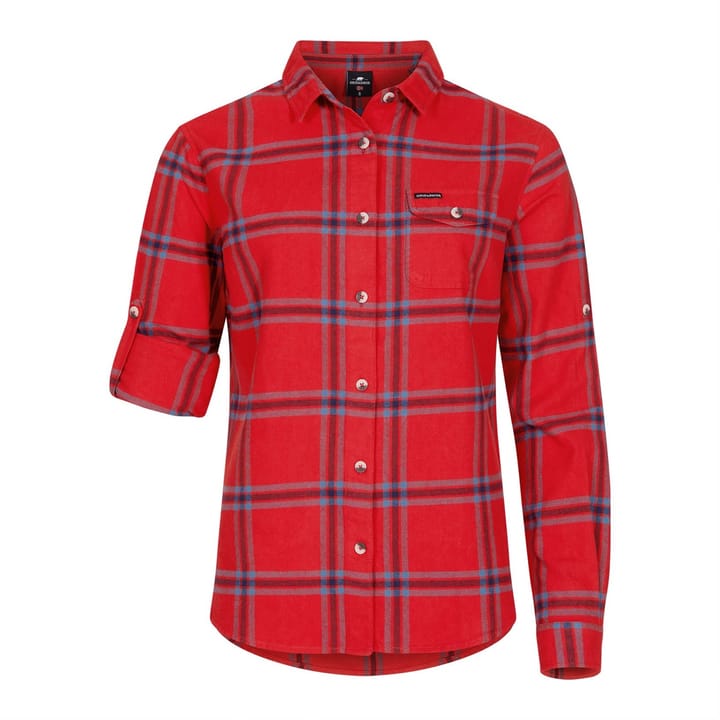 Gridarmor Women's Hauso Long Sleeve Flannel Shirt Ribbon Red Gridarmor Gridarmor Women's Hauso Long Sleeve Flannel Shirt Ribbon Red Gridarmor