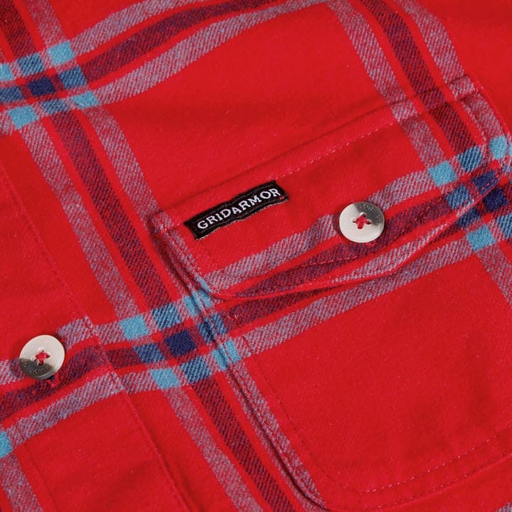 Gridarmor Women's Hauso Long Sleeve Flannel Shirt Ribbon Red Gridarmor Gridarmor Women's Hauso Long Sleeve Flannel Shirt Ribbon Red Gridarmor