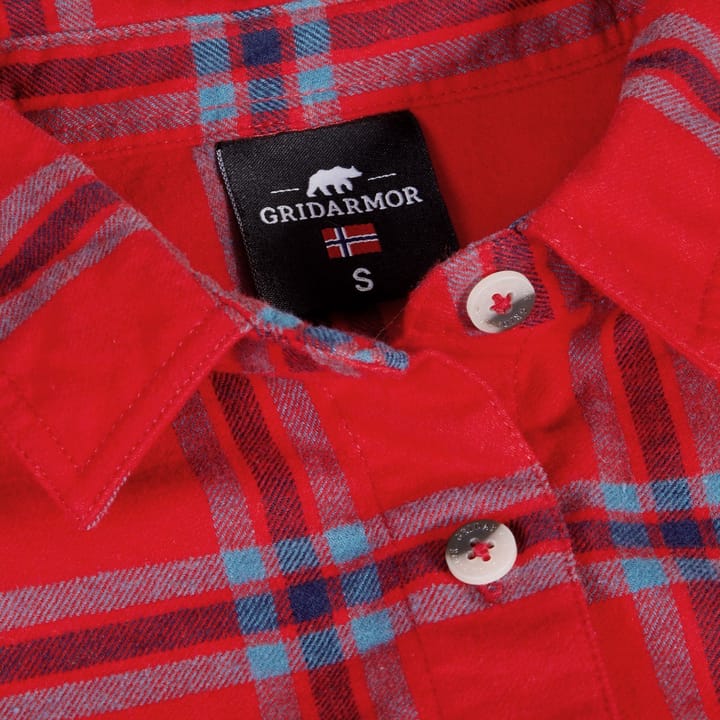 Gridarmor Women's Hauso Long Sleeve Flannel Shirt Ribbon Red Gridarmor Gridarmor Women's Hauso Long Sleeve Flannel Shirt Ribbon Red Gridarmor