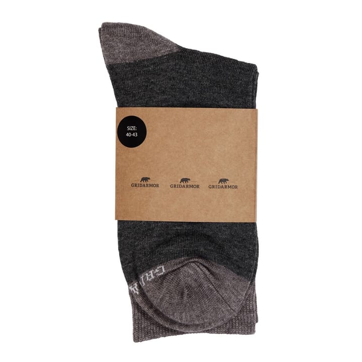 Gridarmor Heritage Merino Socks Mid Grey Melange Gridarmor