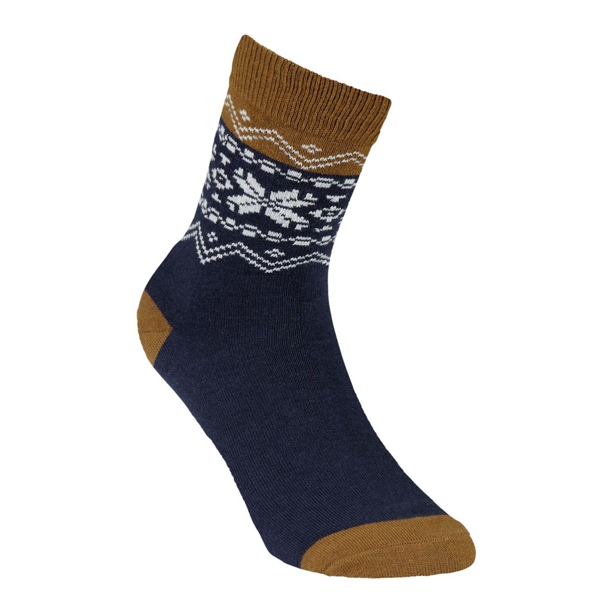 Heritage Merino Socks Navy blue/beige/white