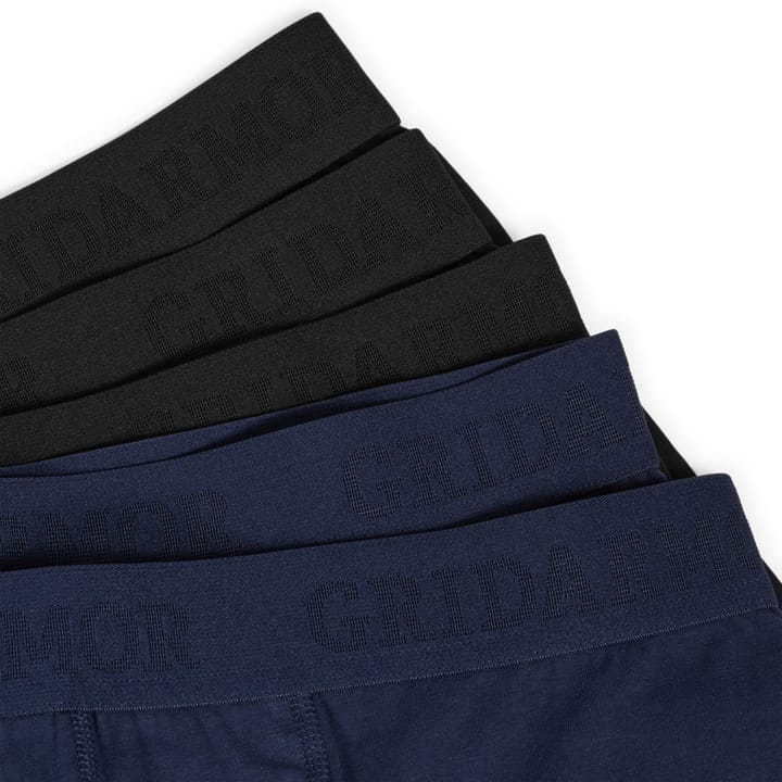 Gridarmor Men's Steine 5p Cotton Boxers 2.0 Black/Blue Gridarmor