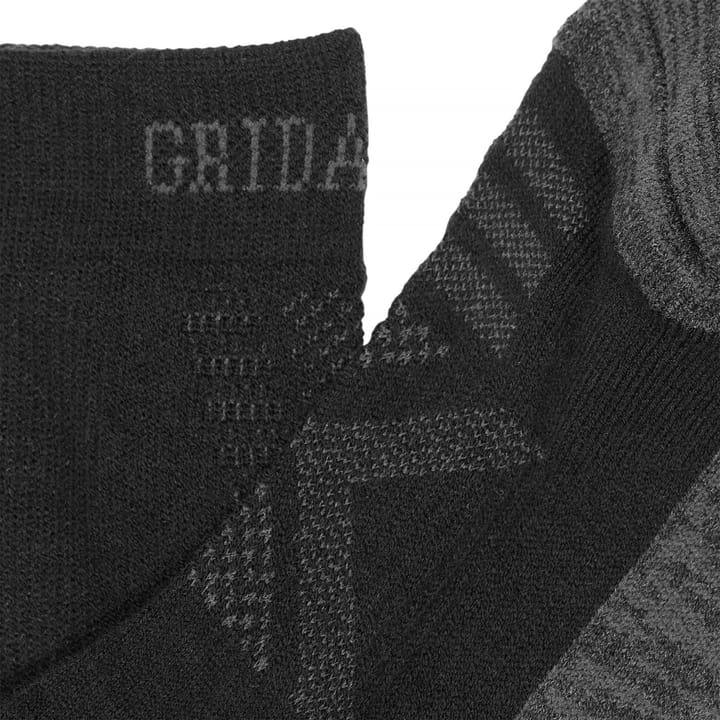 Gridarmor Merino Trekking Light Sock Jet Black Gridarmor