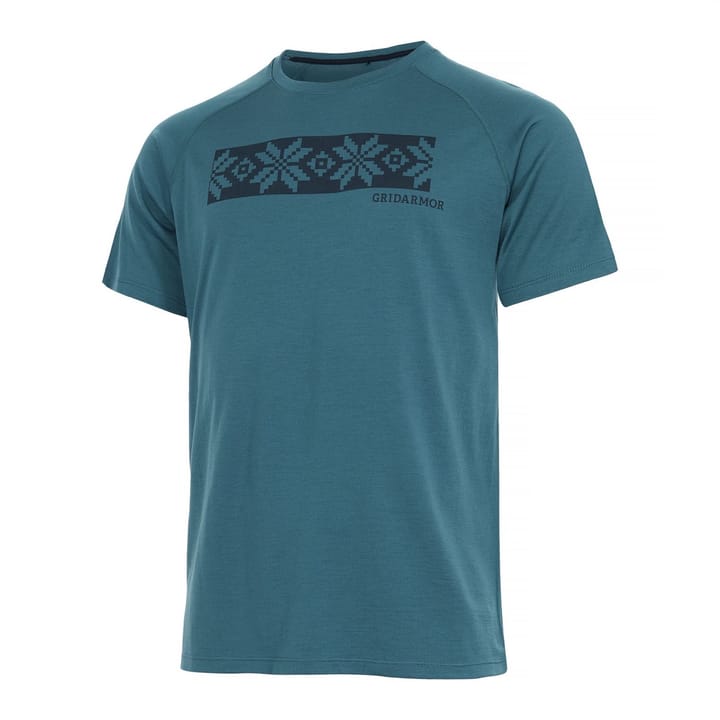 Gridarmor Odda Merino T-shirt Men's Indian Teal Gridarmor Gridarmor Odda Merino T-shirt Men's Indian Teal Gridarmor