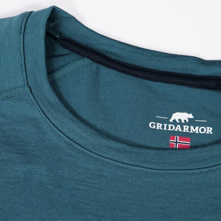 Gridarmor Odda Merino T-shirt Men's Indian Teal Gridarmor Gridarmor Odda Merino T-shirt Men's Indian Teal Gridarmor