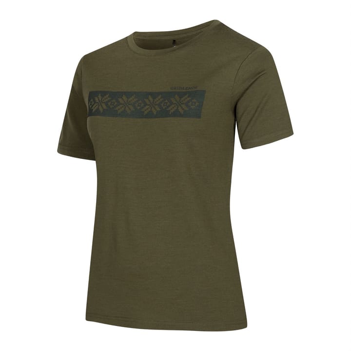 Gridarmor Odda Merino T-shirt Wmn Winter Moss Gridarmor