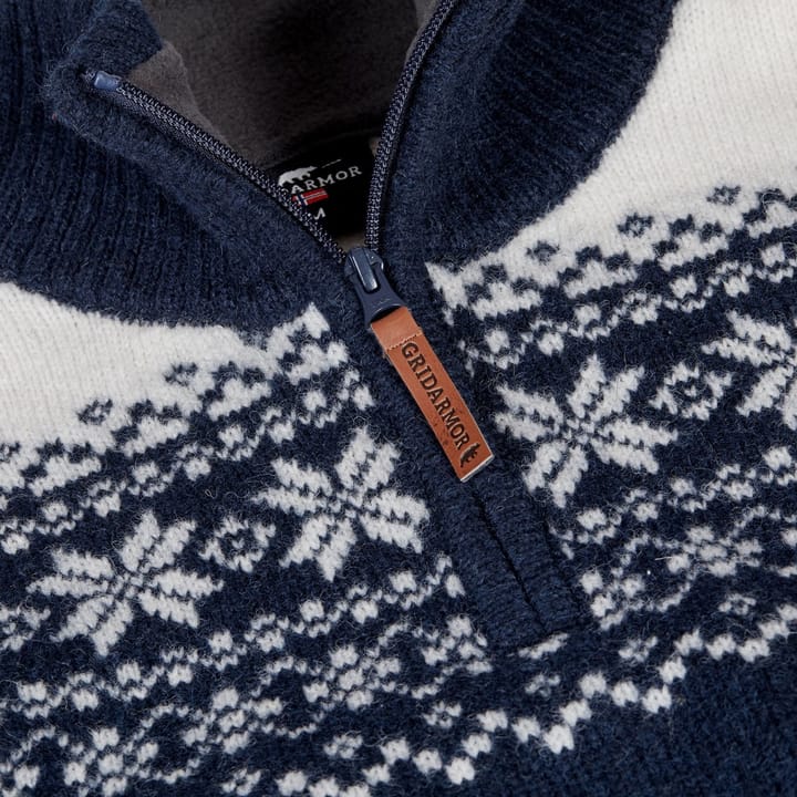 Gridarmor Men's Snøkrystall Ullgenser Navy Gridarmor Gridarmor Men's Snøkrystall Ullgenser Navy Gridarmor