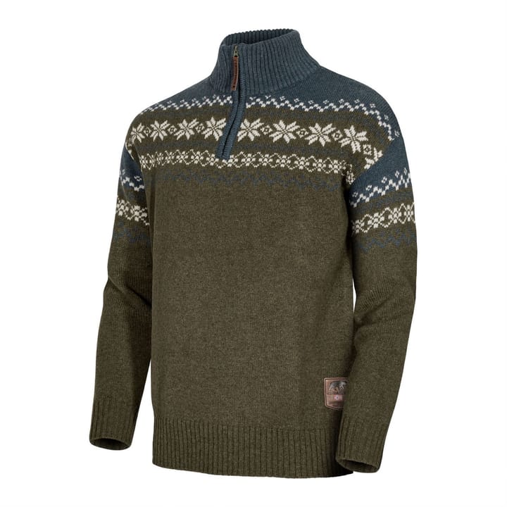 Gridarmor Men's Snøkrystall Ullgenser Winter Moss Gridarmor