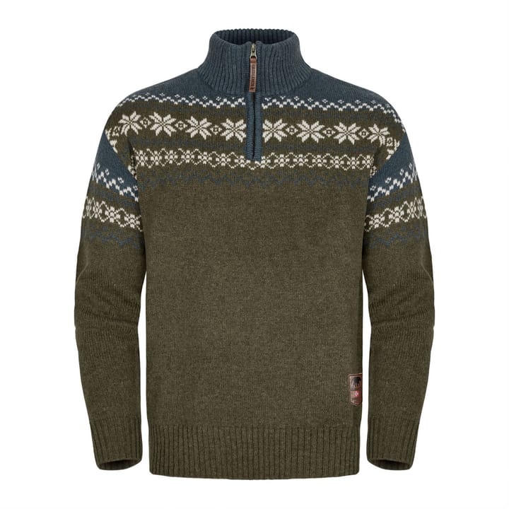 Gridarmor Men's Snøkrystall Ullgenser Winter Moss Gridarmor