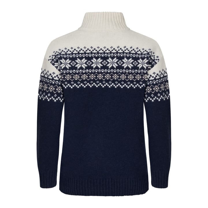 Gridarmor Women's Snøkrystall Half Zip Ullgenser Navy/White/Beige Gridarmor Gridarmor Women's Snøkrystall Half Zip Ullgenser Navy/White/Beige Gridarmor
