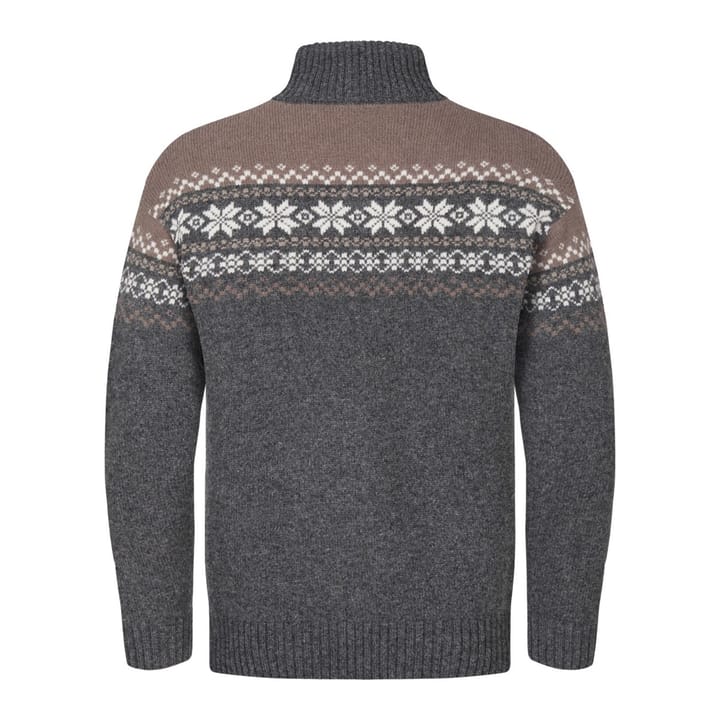 Gridarmor Snøkrystall Half Zip Ullgenser Men Grey/Beige/White Gridarmor