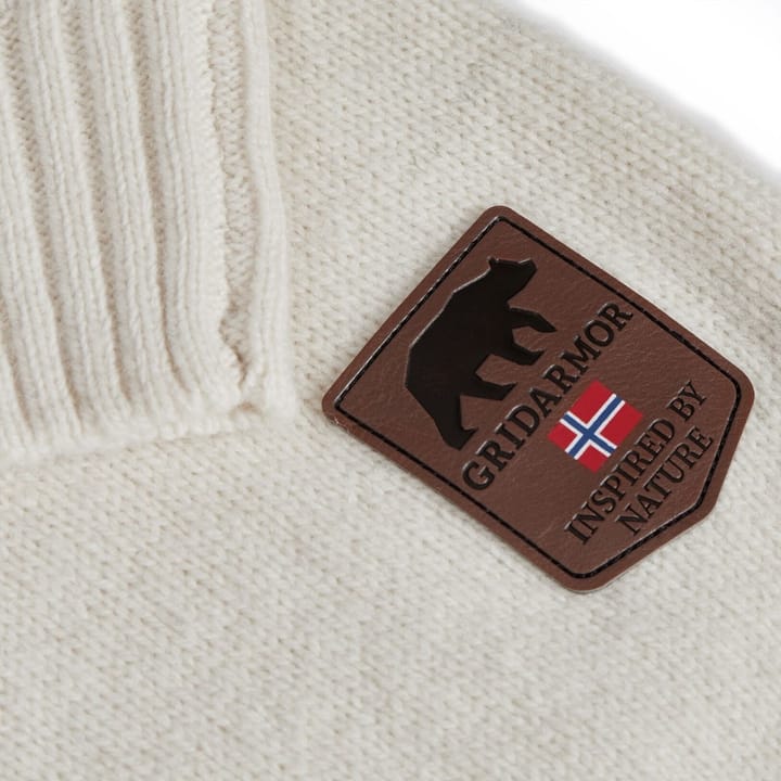 Gridarmor Women's Snøkrystall Half Zip Ullgenser White/Green/Beige Gridarmor Gridarmor Women's Snøkrystall Half Zip Ullgenser White/Green/Beige Gridarmor