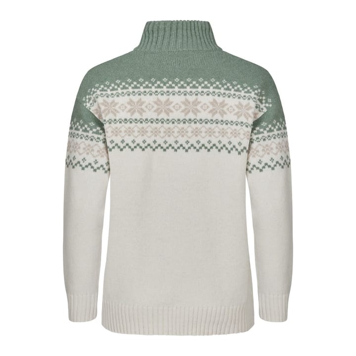 Gridarmor Women's Snøkrystall Half Zip Ullgenser White/Green/Beige Gridarmor Gridarmor Women's Snøkrystall Half Zip Ullgenser White/Green/Beige Gridarmor