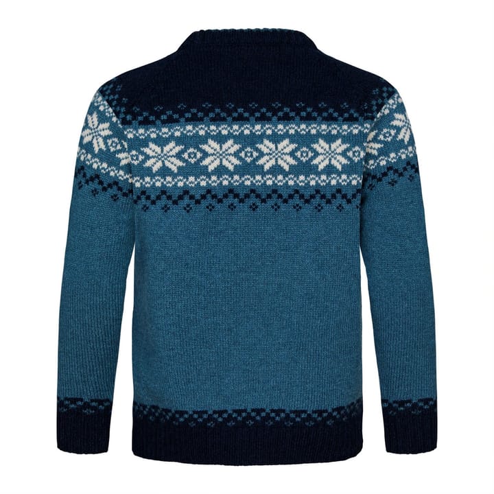 Gridarmor Kids' Snøkrystall Ullgenser Indian Teal Gridarmor Gridarmor Kids' Snøkrystall Ullgenser Indian Teal Gridarmor