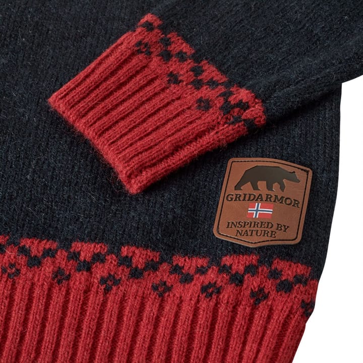 Gridarmor  Kids' Snøkrystall Ullgenser Navy Blazer Gridarmor