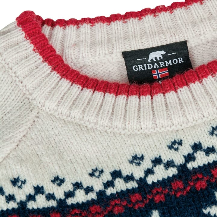 Gridarmor Men's Snøkrystall Ullgenser Navy Blazer Gridarmor