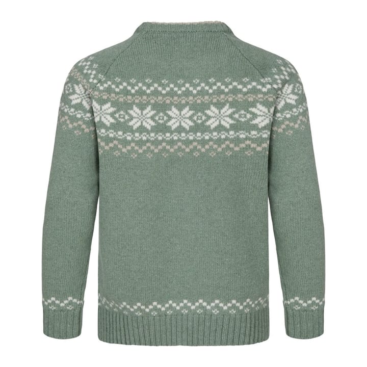 Gridarmor Kids' Snøkrystall Round Neck Ullgenser Green/White/Beige Gridarmor Gridarmor Kids' Snøkrystall Round Neck Ullgenser Green/White/Beige Gridarmor