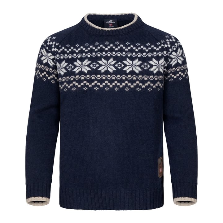 Gridarmor Snøkrystall Ullgenser Jr Navy/White/Beige Gridarmor