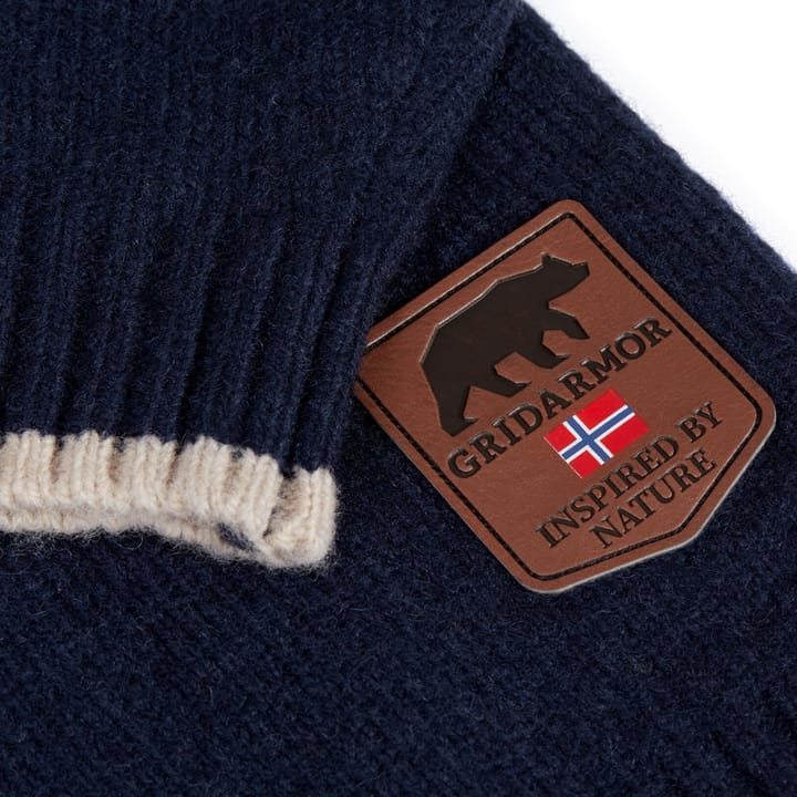 Gridarmor Snøkrystall Ullgenser Jr Navy/White/Beige Gridarmor