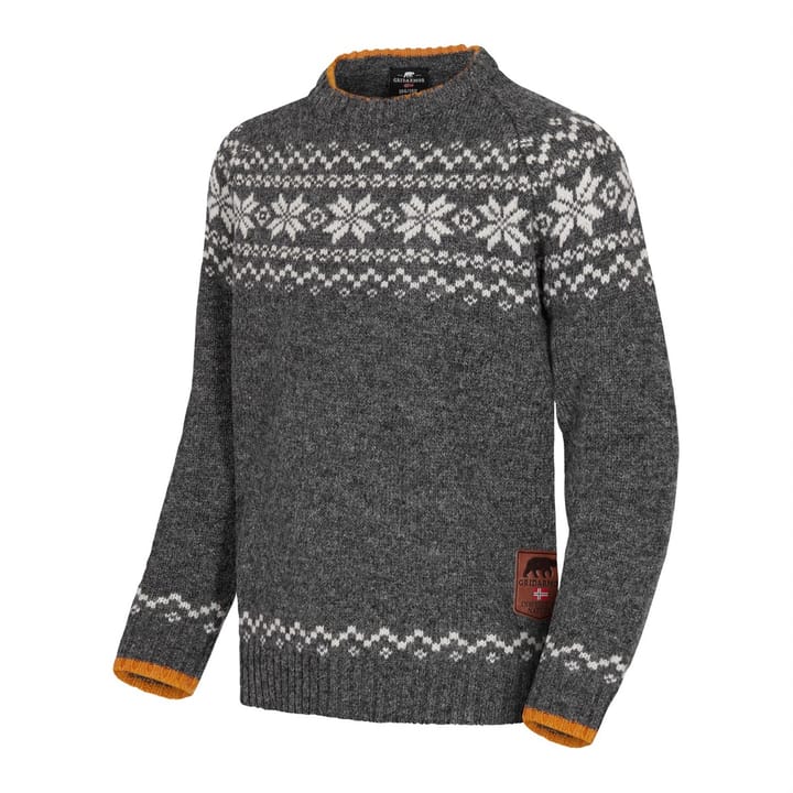Gridarmor Kids' Snøkrystall Ullgenser Mid Grey Melange Gridarmor Gridarmor Kids' Snøkrystall Ullgenser Mid Grey Melange Gridarmor