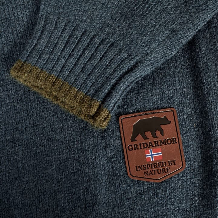 Gridarmor Men's Snøkrystall Ullgenser Dark Slate Gridarmor Gridarmor Men's Snøkrystall Ullgenser Dark Slate Gridarmor