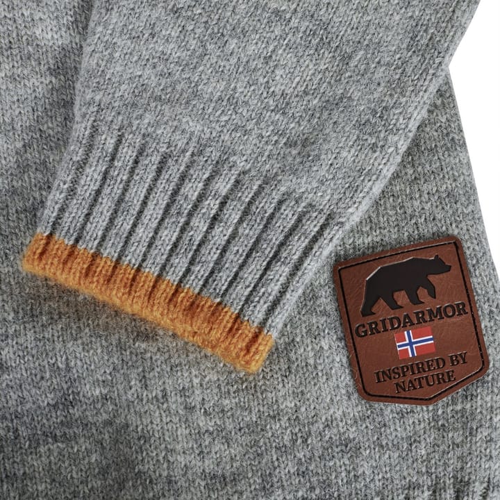 Gridarmor Men's Snøkrystall Ullgenser Grey Melange Gridarmor Gridarmor Men's Snøkrystall Ullgenser Grey Melange Gridarmor