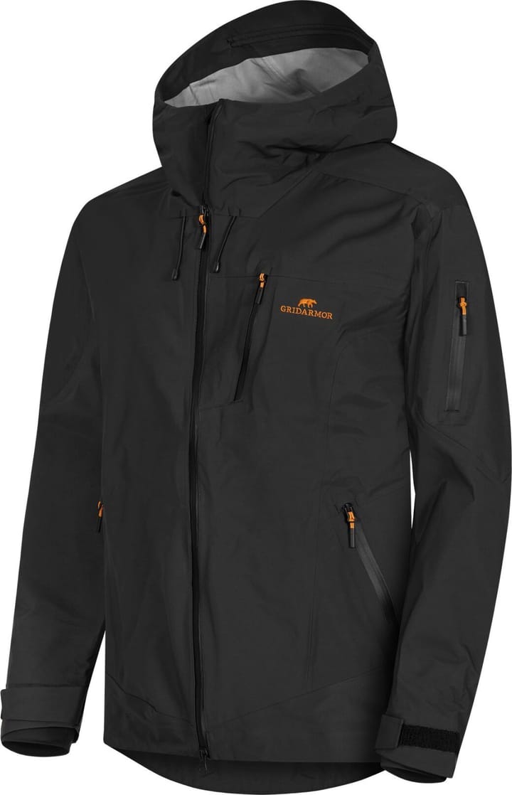 Gridarmor Men's Storfosna 3-Layer Shell Jacket Jet Black Gridarmor