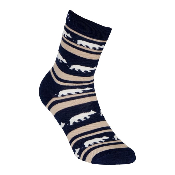 Gridarmor Striped Bear Merino Socks Navy Blazer Gridarmor